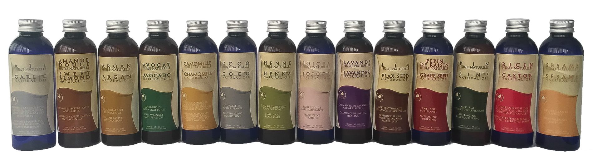 All Natural Oil products by Atlas Cosmetics